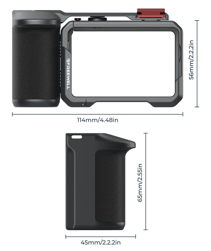 Klatka ochronna z uchwytem Freewell Creator Pro Cage do DJI Action 6 - najważniejsze cechy