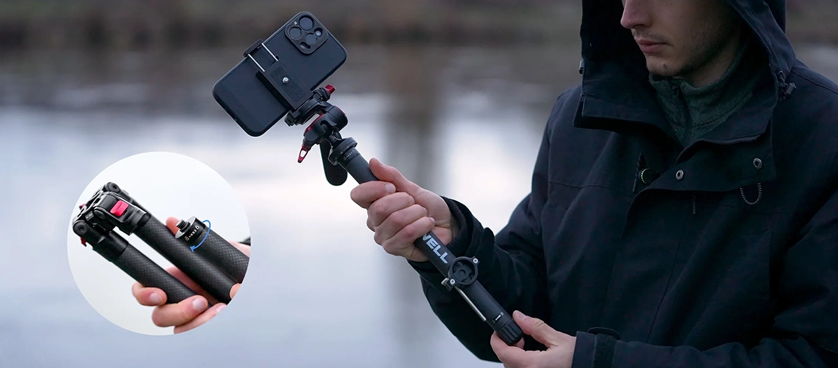 Ultralekki statyw z włókna węglowego FREEWELL Real Travel Tripod 0.9kg