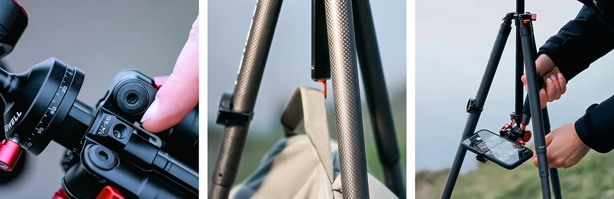 Ultralekki statyw z włókna węglowego FREEWELL Real Travel Tripod 0.9kg