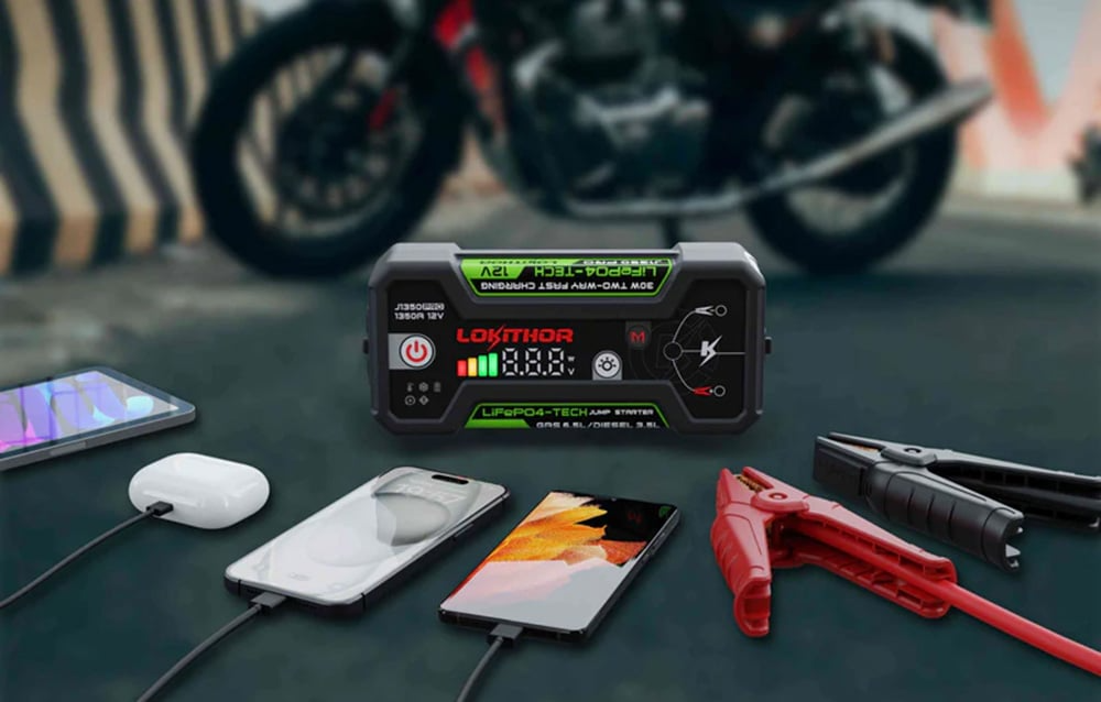 LOKITHOR J1350 Pro jako powerbank do smartfonów i słuchawek