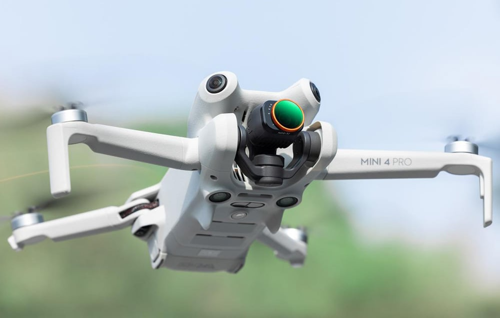 Regulowany filtr ND2-32 K&F Concept do nagrywania DJI Mini 4 Pro w jasnym świetle