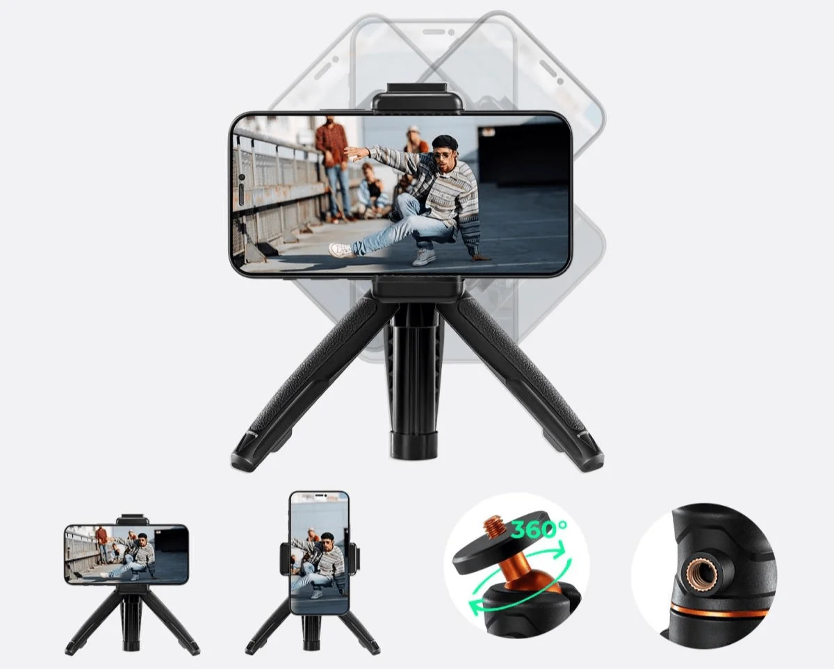 Głowica kulowa 360 stopni w statywie K&F Concept MS-09