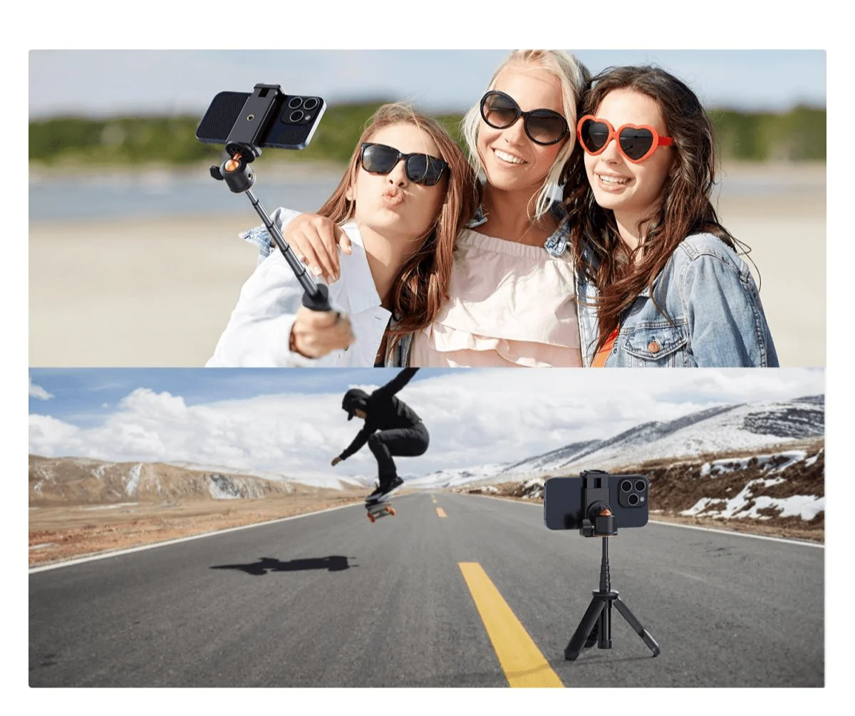 Mini statyw K&F Concept MS-09 z pilotem Bluetooth i uchwytem na telefon