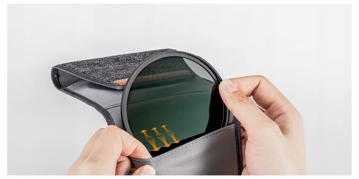 Etui K&F Concept na 3 filtry z kieszeniami na filtry 37 do 82 mm