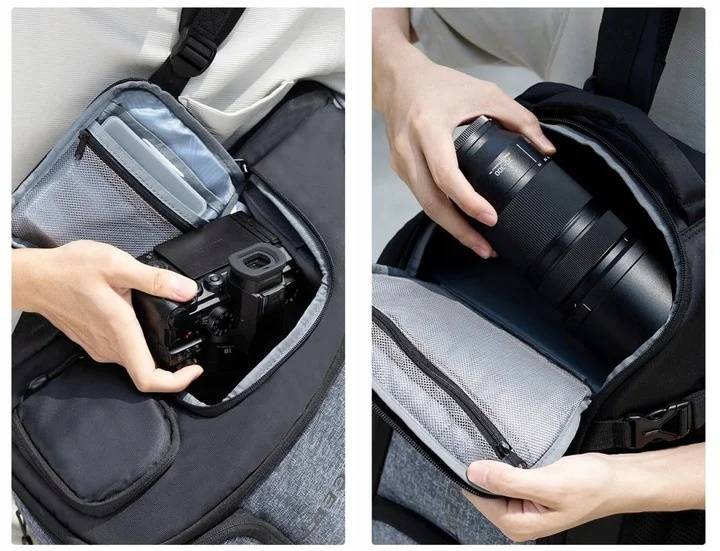 Plecak K&F Concept 25L z przegrodą na laptop 15,6 cala i kieszeniami na akcesoria