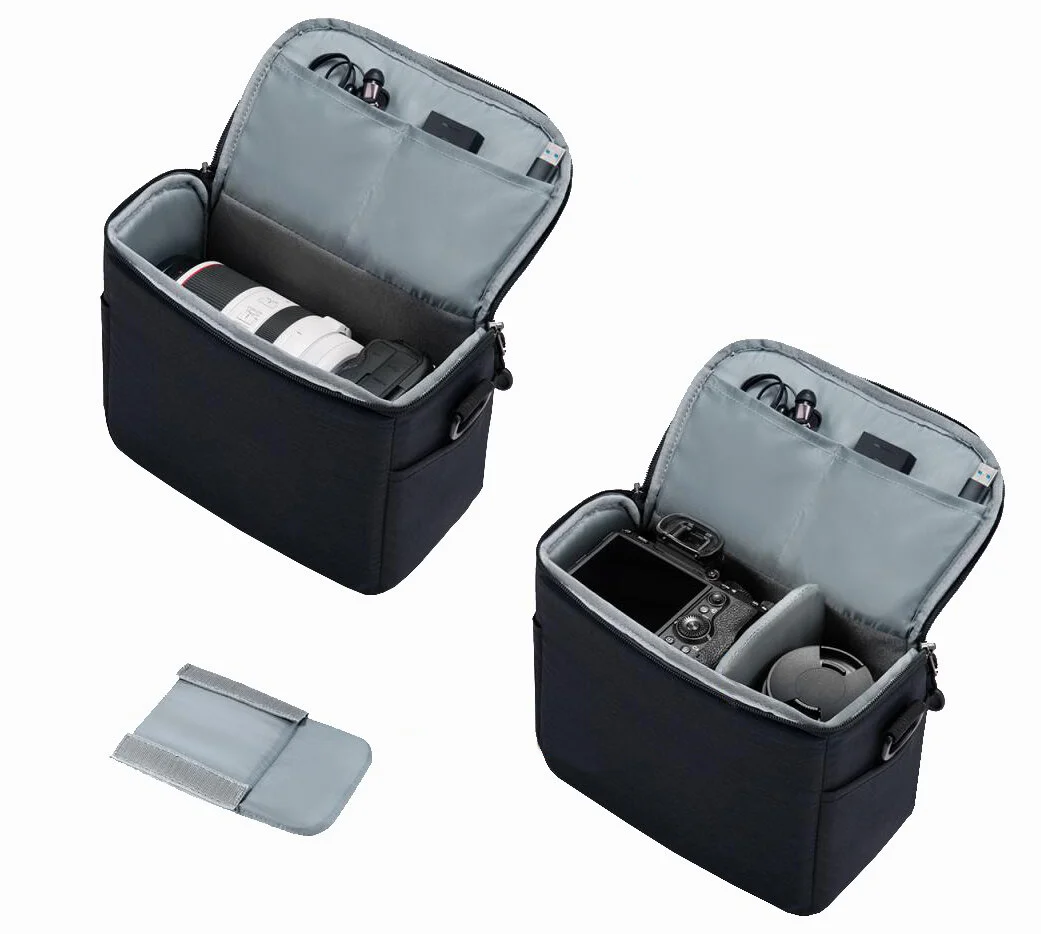 Wnętrze torby fotograficznej