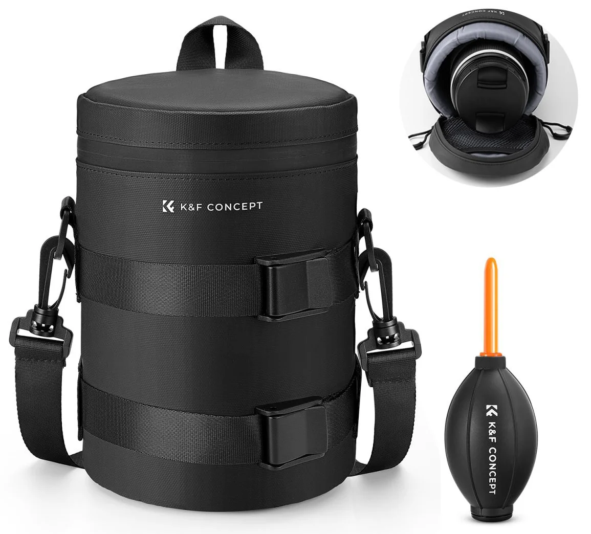 Wodoodporny pokrowiec na obiektywy K&F Concept XL etui ochronne z paskiem - najważniejsze cechy