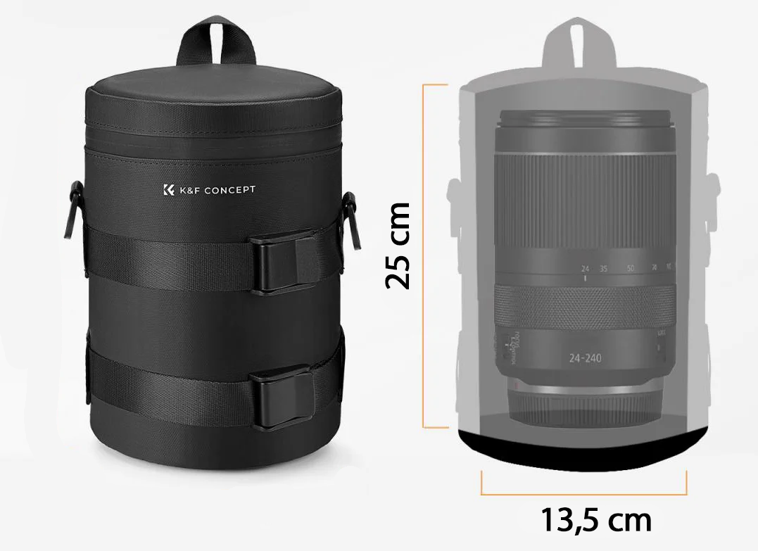 Rozmiar XL do większych obiektywów