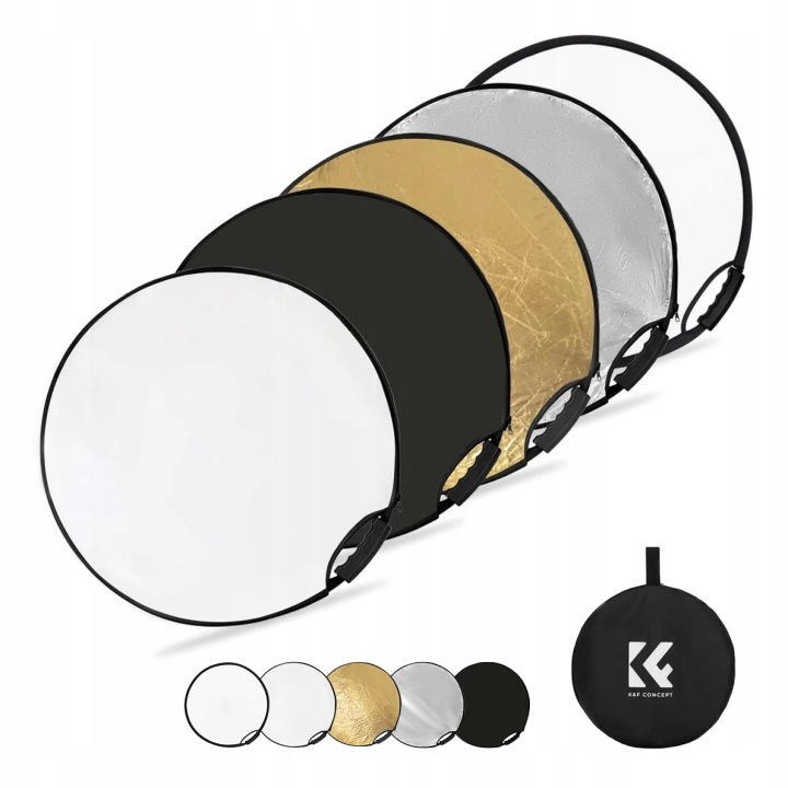 Blenda fotograficzna K&F Concept 5w1 60 cm z uchwytem KF18.0004