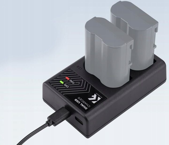 Ładowarka K&F Concept KF28.0009 do dwóch akumulatorów Sony NP-FW50