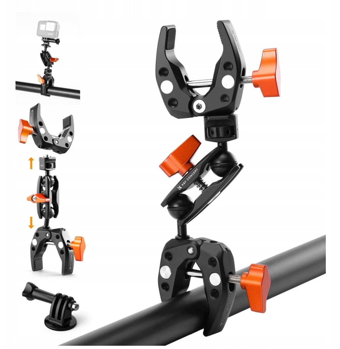 Uchwyt Magic Arm K&F Concept KF31.096 z dwoma zaciskami Crab Clamp