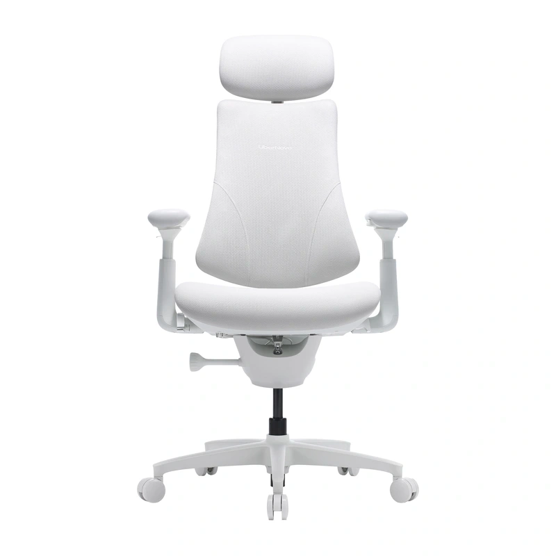 Zawartość zestawu białego krzesła ergonomicznego LiberNovo Omni GEN 45 cm