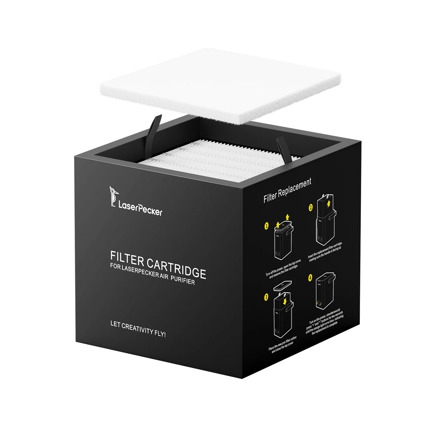 Filtr LaserPecker Air Purifier jako element eksploatacyjny do oczyszczania powietrza przy grawerowaniu