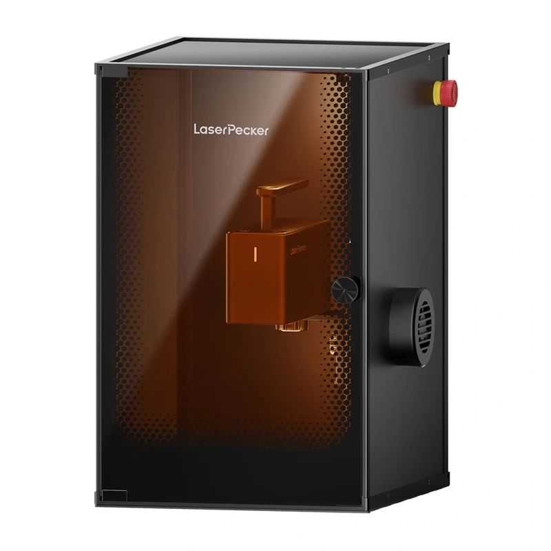 Zawartość zestawu LaserPecker LP2 Plus Safeguard z osłoną ochronną i akcesoriami