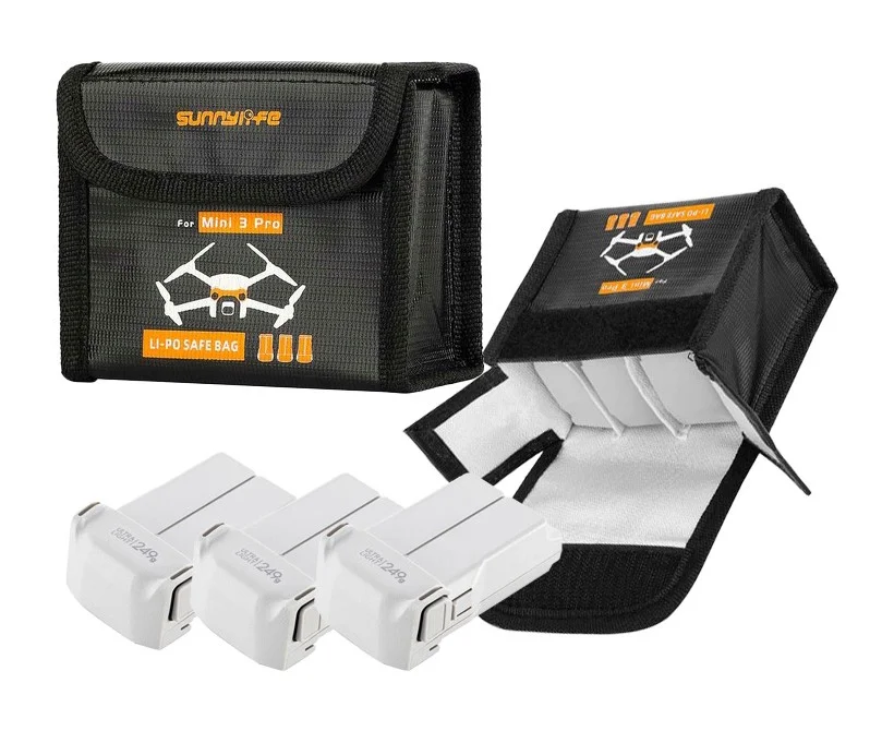 Etui Sunnylife mieszczące 3 akumulatory do DJI Mini