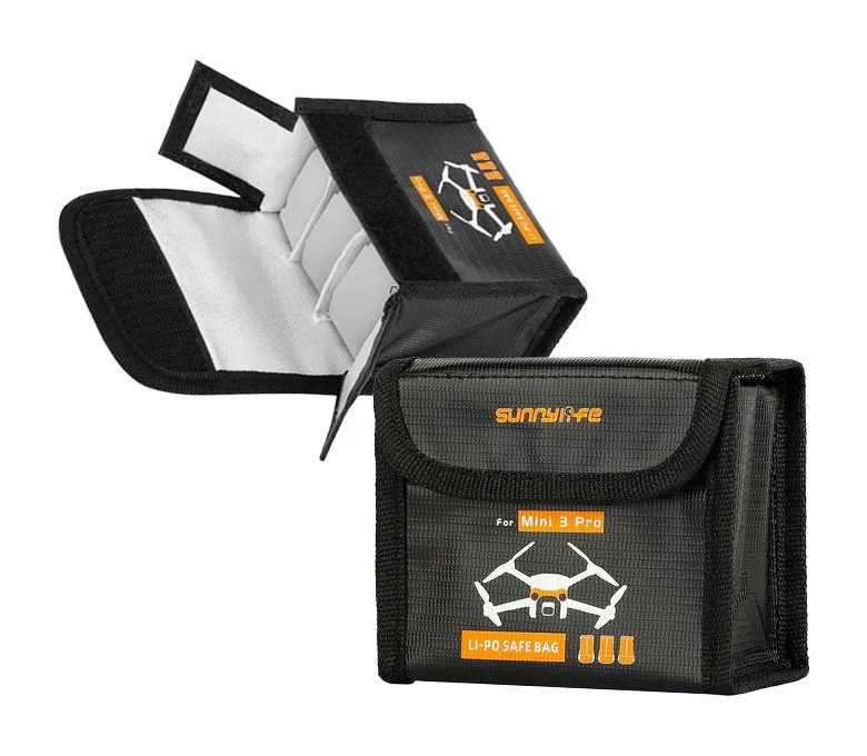Zawartość zestawu etui Sunnylife na 3 akumulatory DJI Mini