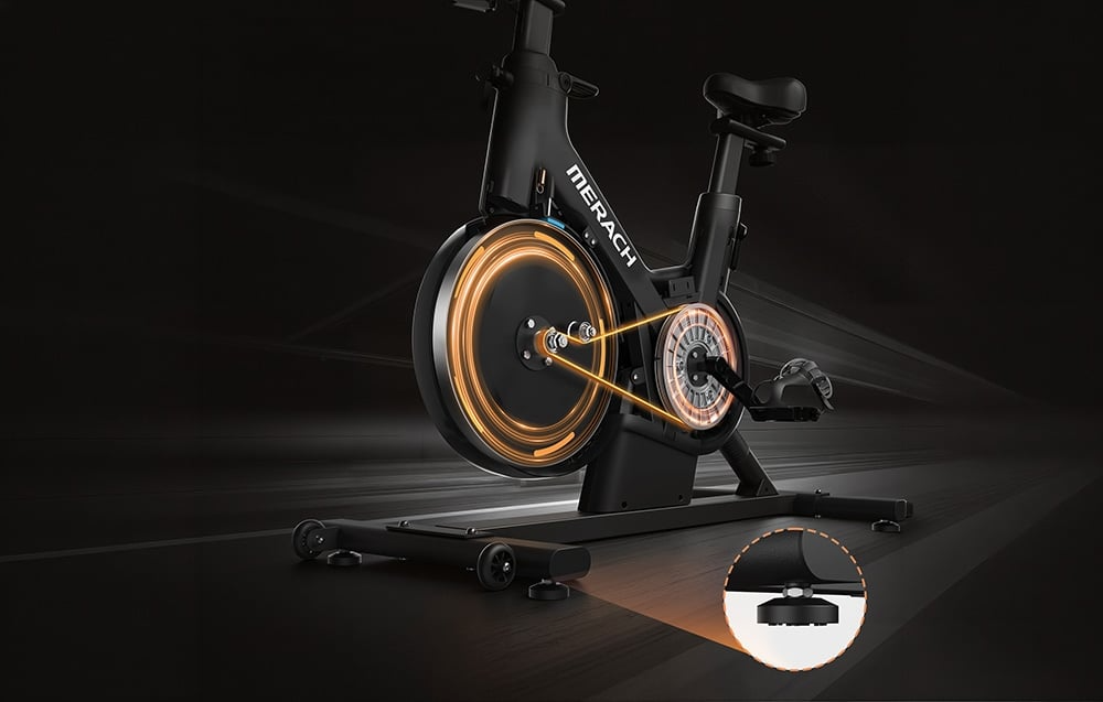 Magnetyczny system oporu roweru spinningowego MERACH MR-S28B1