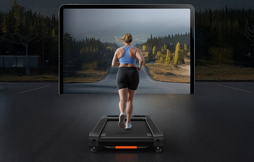 Interaktywny trening z aplikacją MERACH APP na bieżni MR-T25B2