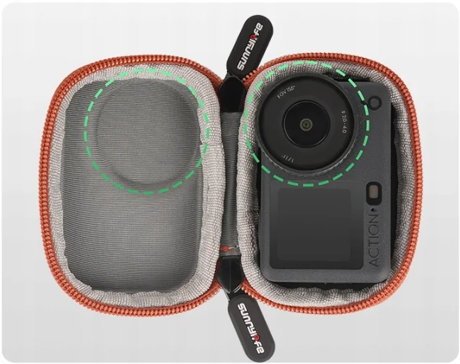 Precyzyjnie dopasowane wnętrze etui Sunnylife do DJI Osmo Action