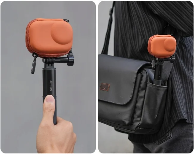 Etui Sunnylife do DJI Osmo Action umożliwiające szybki dostęp do mocowania