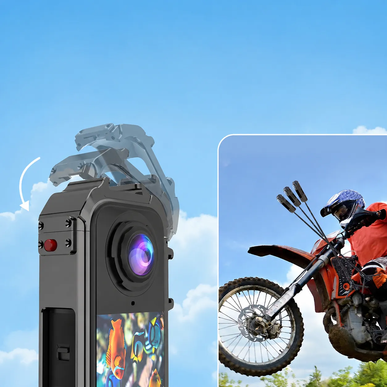 Metalowa obudowa Puluz PU1063H ze stopu aluminium do kamery Insta360 X4 Air