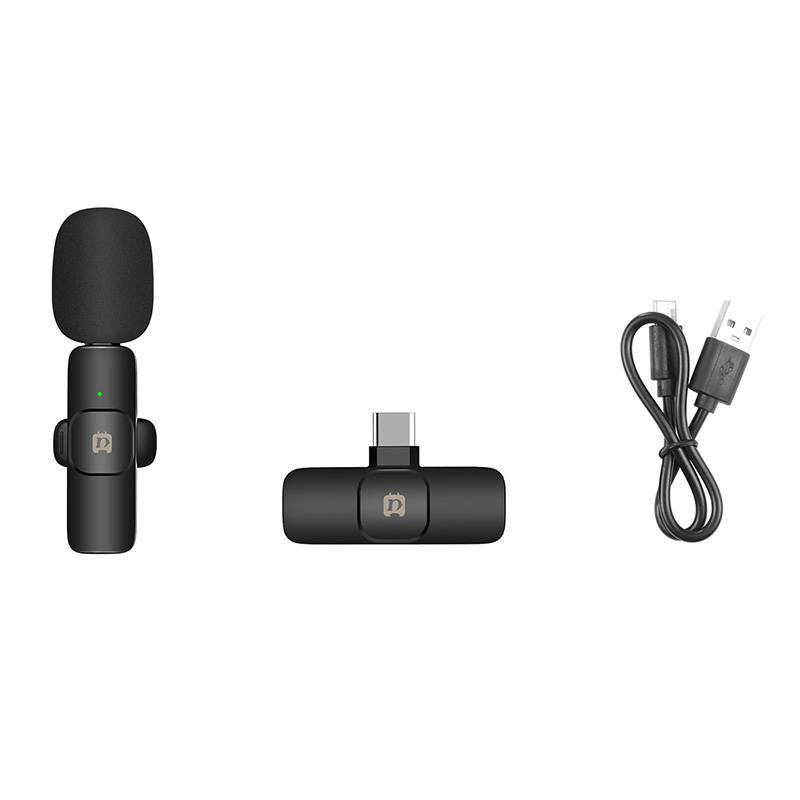 Zawartość zestawu mikrofonu bezprzewodowego PULUZ PU3151B USB-C
