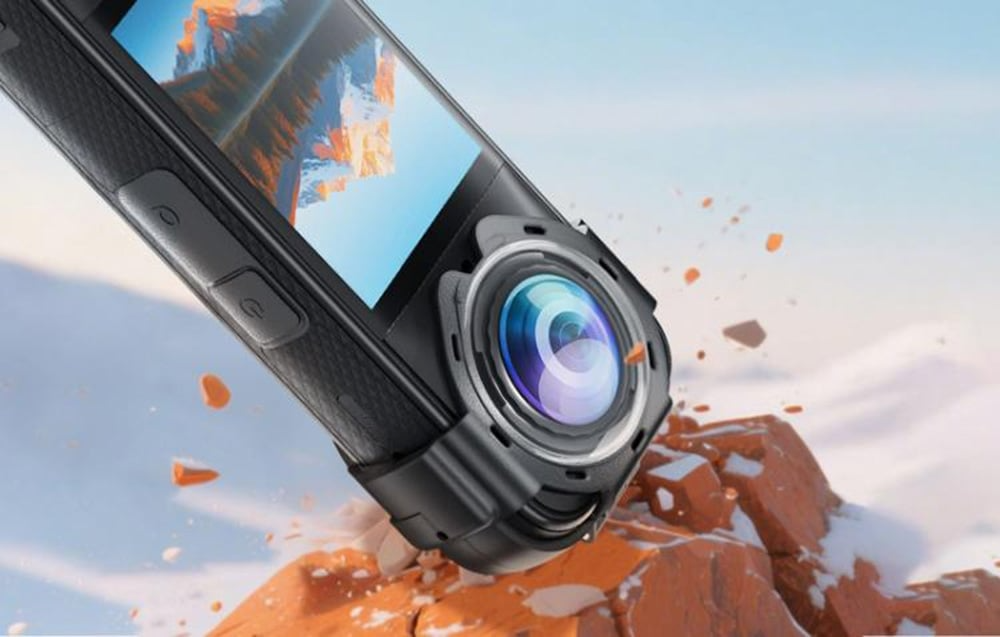Szkło hartowane 9H w osłonie obiektywu PULUZ do Insta360 X5