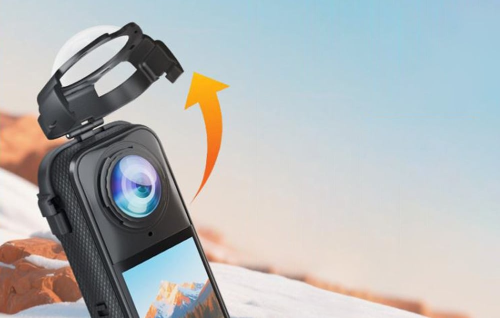 Szybki montaż snap-on osłony obiektywu PULUZ do Insta360 X5
