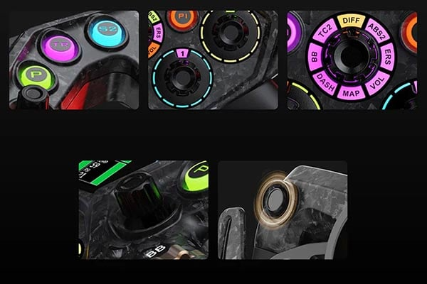 Pokrętła przyciski i przełączniki kierownicy MOZA Racing KS Pro RS095