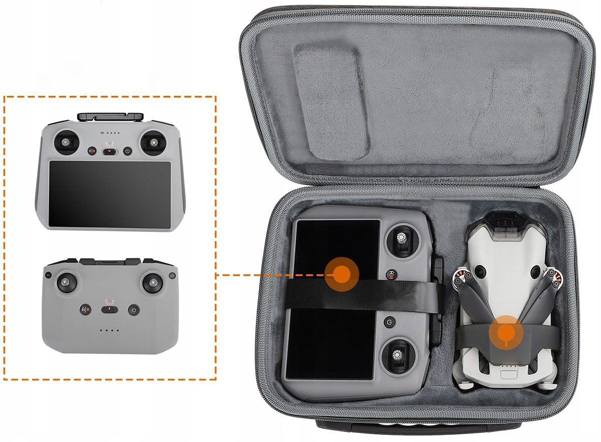 Etui, futerał Sunnylife na kontroler i dron DJI MINI 4 Pro