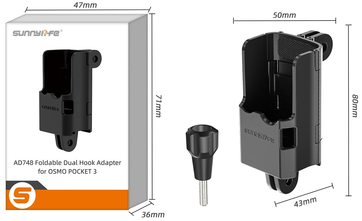Adapter wielofunkcyjny Sunnylife do kamery DJI Osmo Pocket 3