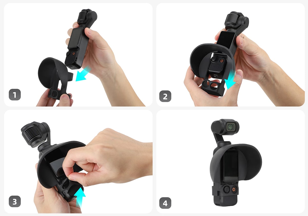 Przeciwsłoneczna osłona silikonowa Sunnylife do ekranu DJI Osmo Pocket 3