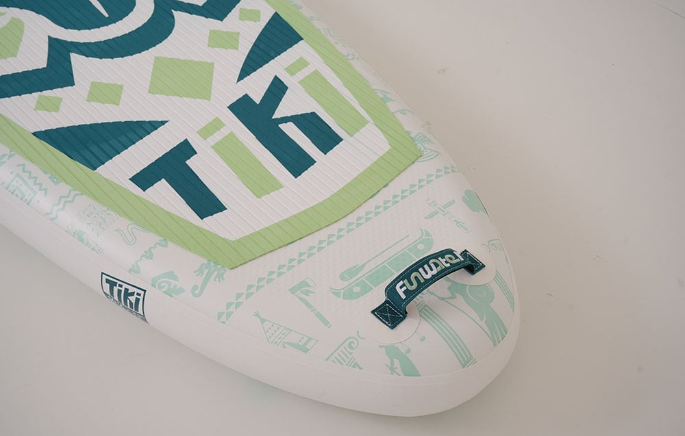 Zbliżenie na konstrukcję deski SUP FunWater Tiki SUPFW05D