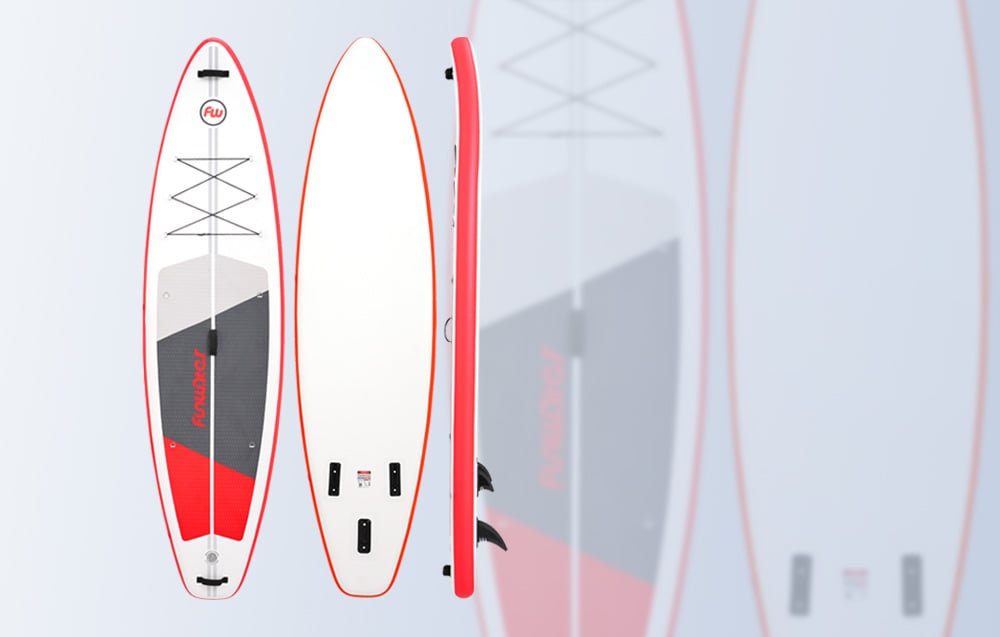 Deska SUP FunWater SUPFW69C pokazana pod różnymi kątami