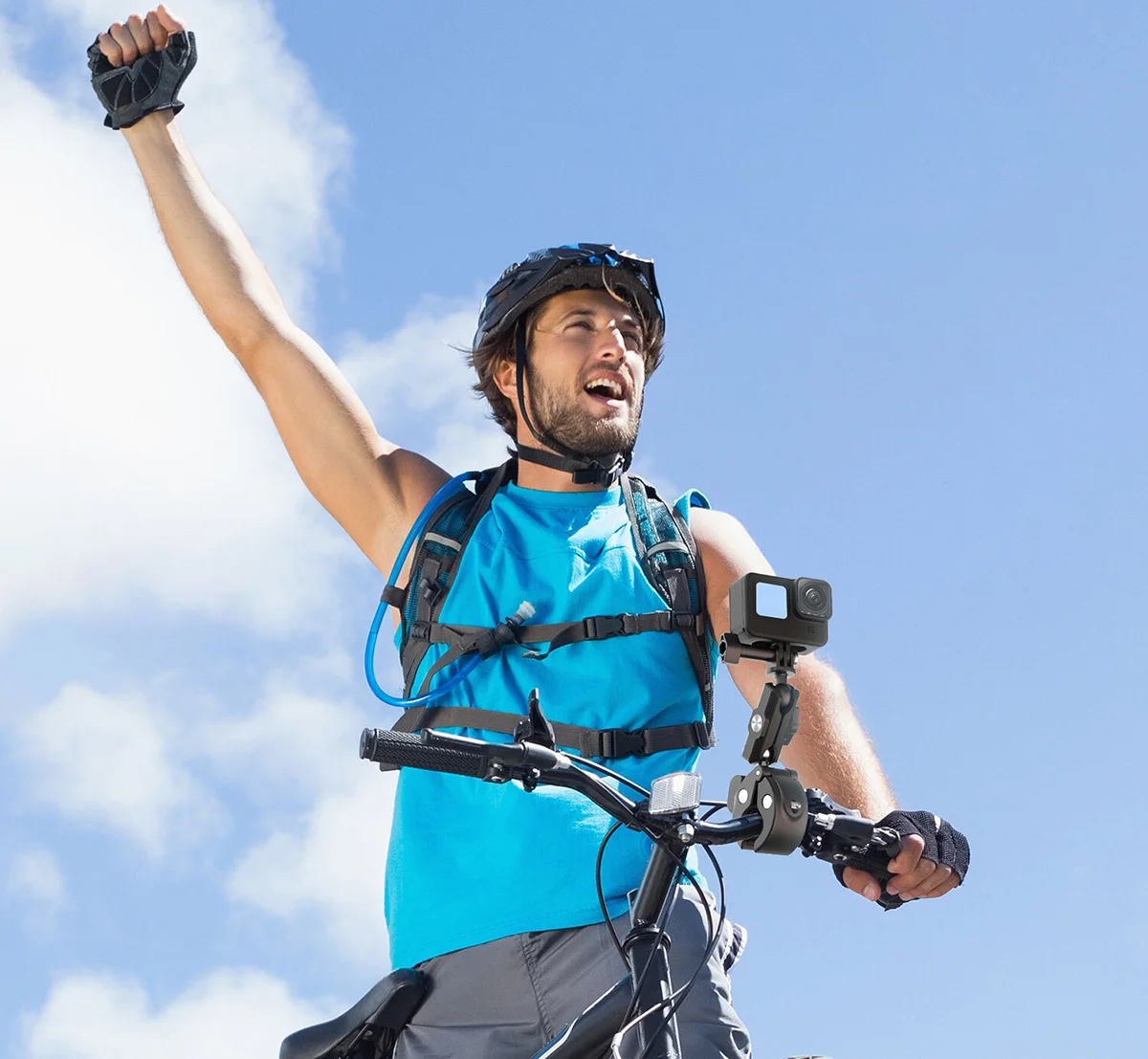 Uchwyt rowerowy, mocowanie 360° TELESIN na kierownicę do kamer sportowych (plastikowy)