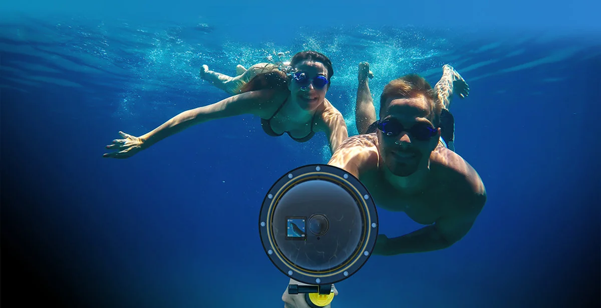 Obudowa podwodna Telesin Dome Port dla DJI Osmo Action 3/4