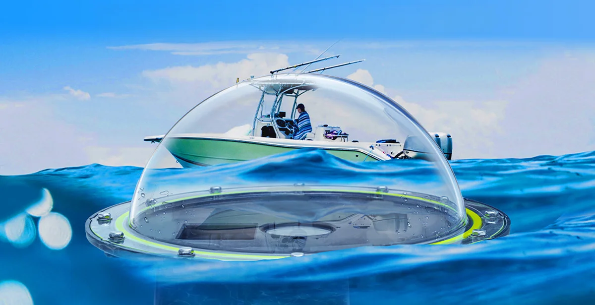 Obudowa podwodna Telesin Dome Port dla DJI Osmo Action 3/4