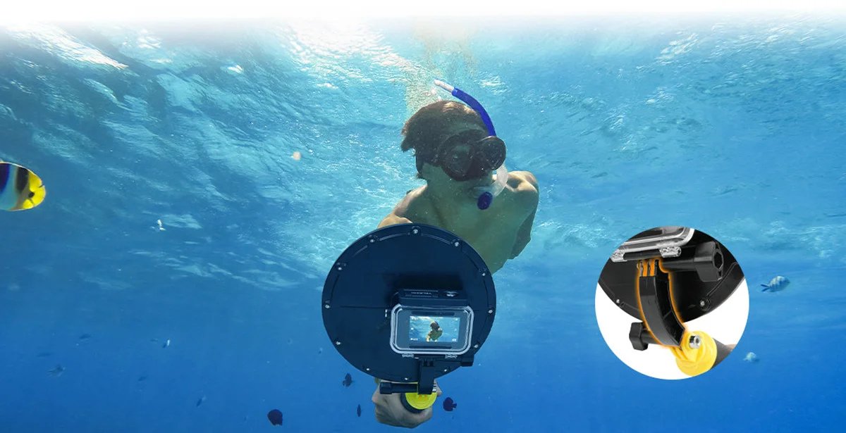 Obudowa podwodna Telesin Dome Port dla DJI Osmo Action 3/4