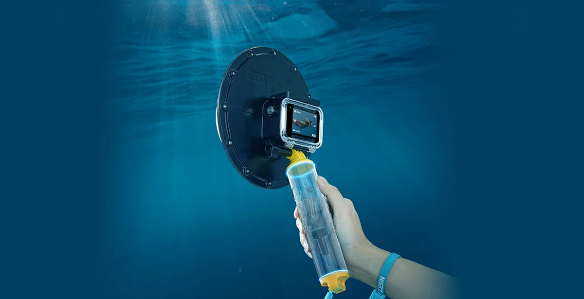 Obudowa podwodna Telesin Dome Port dla DJI Osmo Action 3/4
