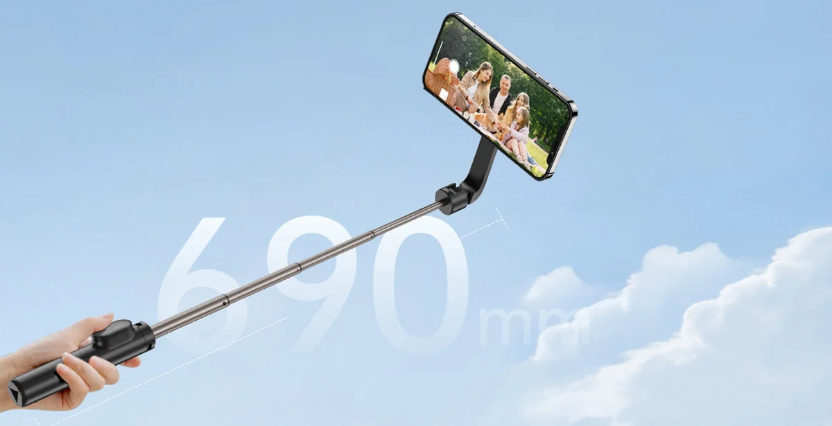 Magnetyczny selfie stick Telesin z pilotem do telefonu
