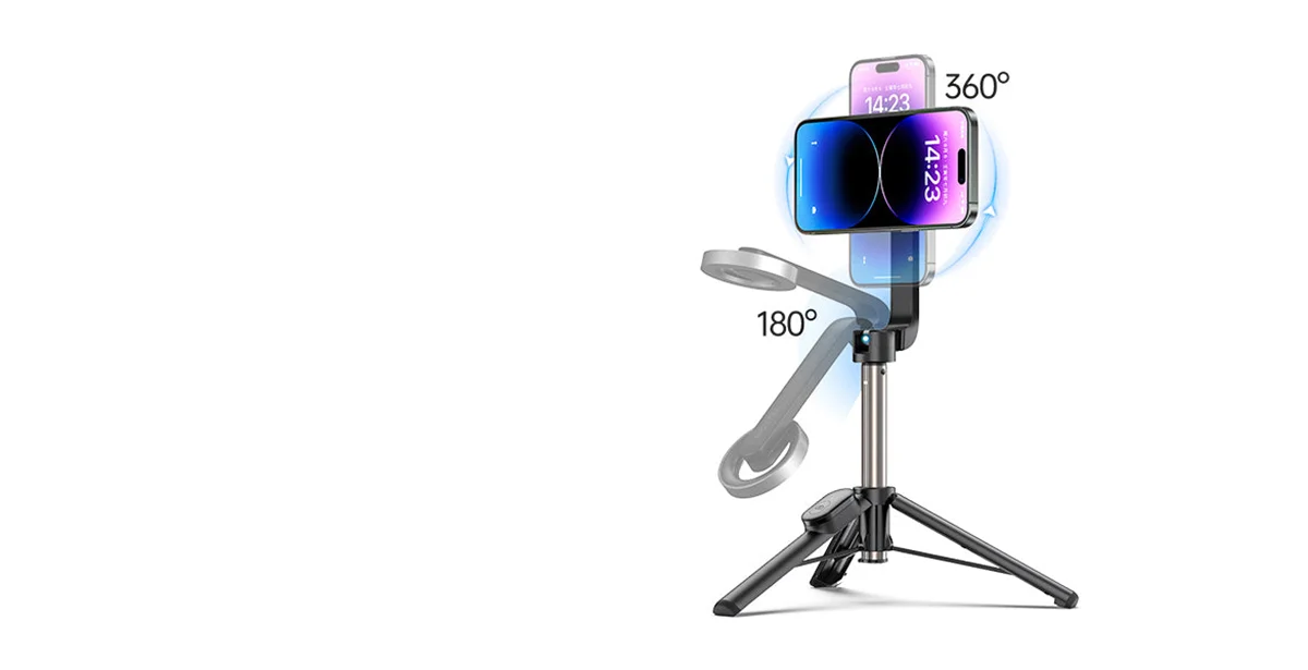 Magnetyczny selfie stick Telesin z pilotem do telefonu