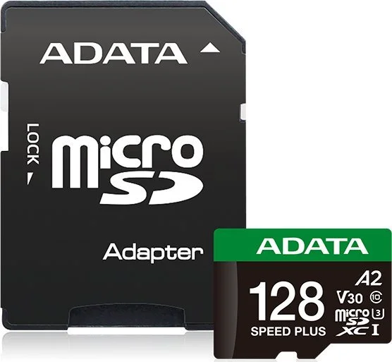Karta pamięci ADATA Speed Plus microSDXC 128GB U3 V30 A2 - najważniejsze cechy
