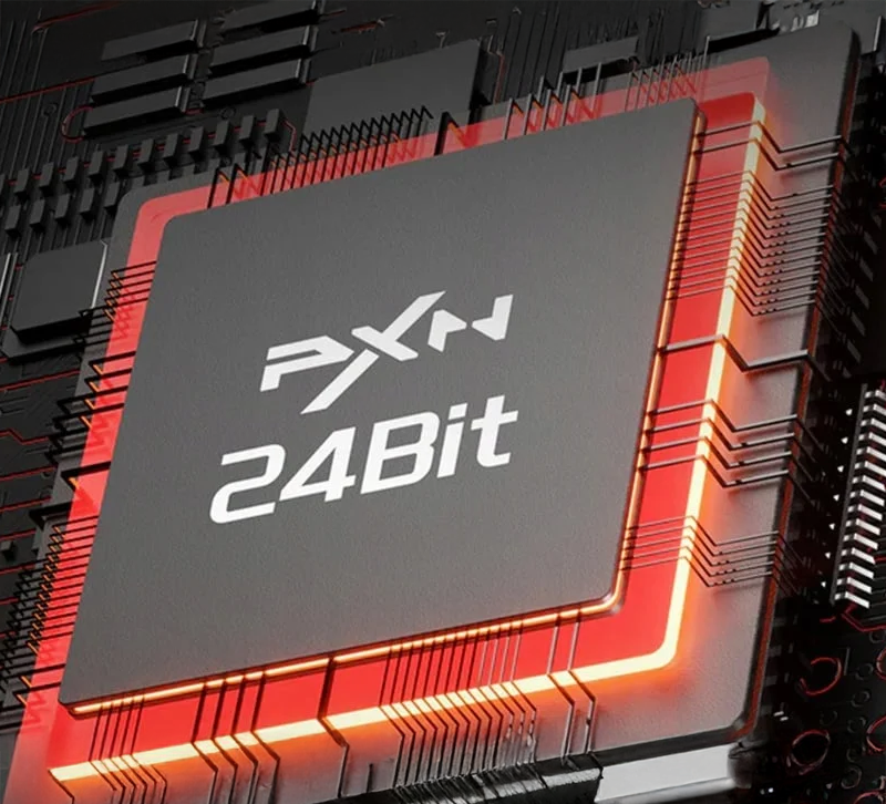 (zdjęcie z prawej) Enkoder magnetyczny 24-bit – gładkość bez ziarnistości