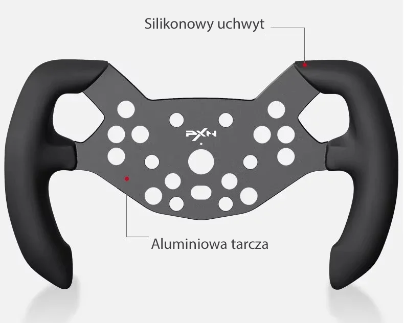 Materiały premium – silikonowy chwyt i aluminiowy panel