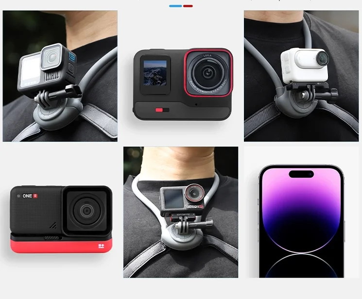 Mocowanie Sunnylife ZJ847 kompatybilne z GoPro DJI Action i Insta360