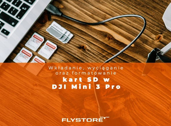Karty SD DJI Mini 3 Pro: Jak wkładać, wysuwać i formatować