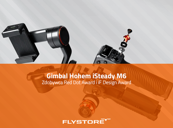 Gimbal do telefonu Hohem iSteady M6: Zdobywca nagrody Red Dot Award i iF Design Award