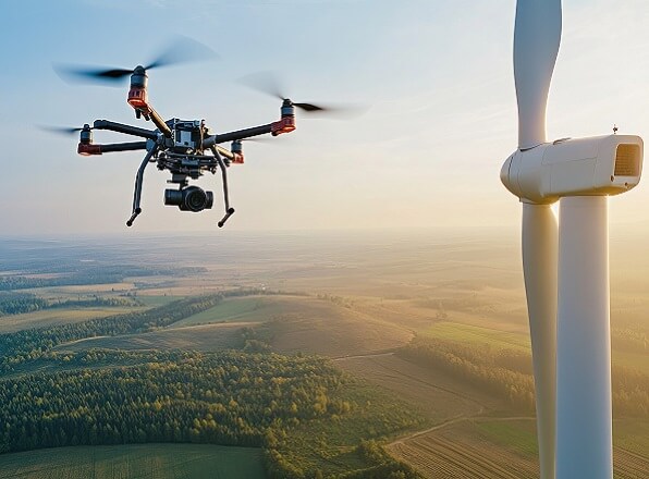 Zastosowanie dronów w energetyce - inspekcje lini i sieci